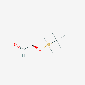 molecular formula C9H20O2Si B047776 (R)-2-(tert-Butyldimethylsilyloxy)propanal CAS No. 111819-71-7