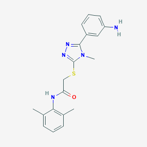 2-{[5-(3-aminophenyl)-4-methyl-4H-1,2,4-triazol-3-yl]sulfanyl}-N-(2,6-dimethylphenyl)acetamide