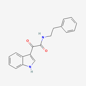 molecular formula C18H16N2O2 B4777843 2-(1H-Indol-3-yl)-2-oxo-N-phenethyl-acetamide 