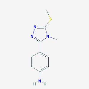 4-(4-methyl-5-methylsulfanyl-4H-[1,2,4]triazol-3-yl)-aniline