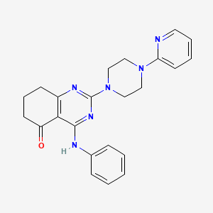 molecular formula C23H24N6O B4777969 5(6H)-Quinazolinone, 7,8-dihydro-4-(phenylamino)-2-[4-(2-pyridinyl)-1-piperazinyl]- CAS No. 921145-27-9
