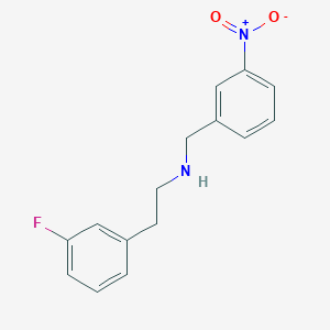 molecular formula C15H15FN2O2 B4778060 N-(3-FLUOROPHENETHYL)-N-(3-NITROBENZYL)AMINE 