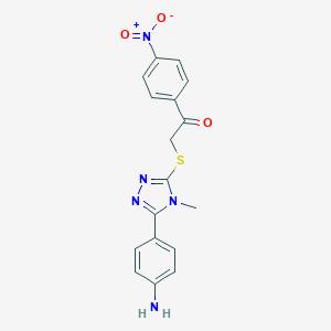 2-{[5-(4-aminophenyl)-4-methyl-4H-1,2,4-triazol-3-yl]sulfanyl}-1-{4-nitrophenyl}ethanone