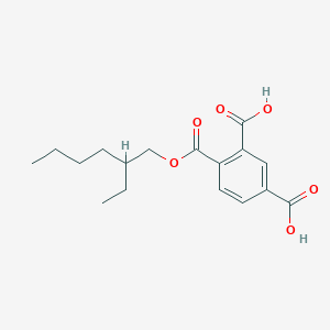 molecular formula C17H22O6 B047782 1(or 2)-(2-Ethylhexyl) trimellitate CAS No. 61137-09-5