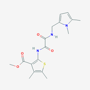 molecular formula C17H21N3O4S B4778325 METHYL 2-[(2-{[(1,5-DIMETHYL-1H-PYRROL-2-YL)METHYL]AMINO}-2-OXOACETYL)AMINO]-4,5-DIMETHYL-3-THIOPHENECARBOXYLATE 