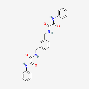 molecular formula C24H22N4O4 B4778364 N~2~,N~2~'-(benzene-1,3-diyldimethanediyl)bis(N~1~-phenylethanediamide) 