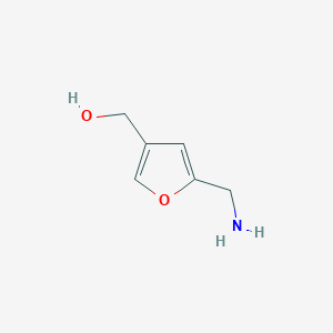 molecular formula C6H9NO2 B047787 [5-(aminomethyl)furan-3-yl]methanol CAS No. 114582-77-3