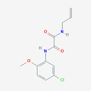 molecular formula C12H13ClN2O3 B4778714 N-(5-chloro-2-methoxyphenyl)-N'-(prop-2-en-1-yl)ethanediamide 