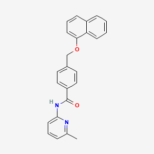 molecular formula C24H20N2O2 B4778942 N-(6-methylpyridin-2-yl)-4-[(naphthalen-1-yloxy)methyl]benzamide 