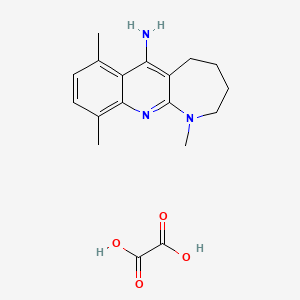 molecular formula C18H23N3O4 B4778966 Oxalic acid;1,7,10-trimethyl-2,3,4,5-tetrahydroazepino[2,3-b]quinolin-6-amine 