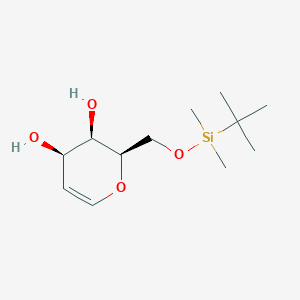 molecular formula C12H24O4Si B047794 6-O-(tert-Butyldimethylsilyl)-D-galactal CAS No. 124751-19-5