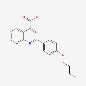 molecular formula C21H21NO3 B4780072 Methyl 2-(4-butoxyphenyl)quinoline-4-carboxylate 