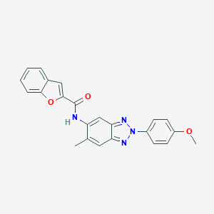 N-[2-(4-methoxyphenyl)-6-methyl-2H-1,2,3-benzotriazol-5-yl]-1-benzofuran-2-carboxamide