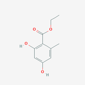 molecular formula C10H12O4 B047816 Ethyl 2,4-dihydroxy-6-methylbenzoate CAS No. 2524-37-0