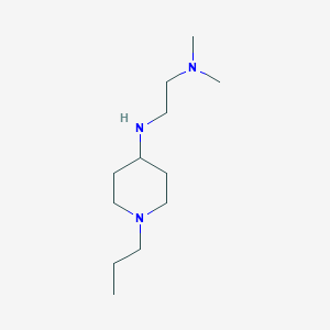 molecular formula C12H27N3 B4781886 N,N-dimethyl-N'-(1-propyl-4-piperidinyl)-1,2-ethanediamine 