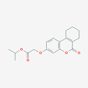 molecular formula C18H20O5 B4781928 isopropyl [(6-oxo-7,8,9,10-tetrahydro-6H-benzo[c]chromen-3-yl)oxy]acetate 