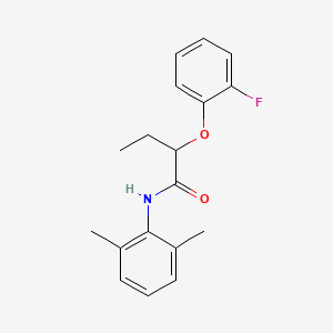 molecular formula C18H20FNO2 B4782144 N-(2,6-dimethylphenyl)-2-(2-fluorophenoxy)butanamide 