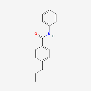 molecular formula C16H17NO B4782330 N-phenyl-4-propylbenzamide 