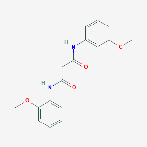 molecular formula C17H18N2O4 B4782518 N-(2-methoxyphenyl)-N'-(3-methoxyphenyl)malonamide 