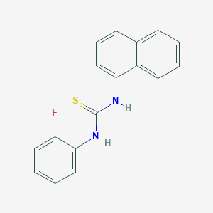 molecular formula C17H13FN2S B4782553 N-(2-fluorophenyl)-N'-1-naphthylthiourea 