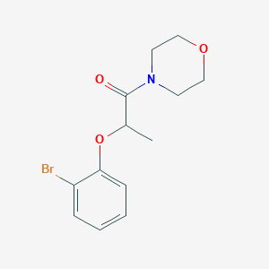 molecular formula C13H16BrNO3 B4782867 2-(2-BROMOPHENOXY)-1-MORPHOLINO-1-PROPANONE 