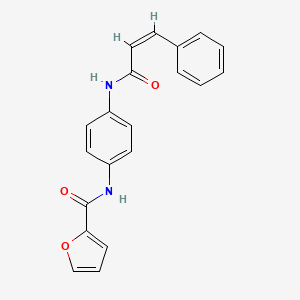 molecular formula C20H16N2O3 B4783546 N-[4-[[(Z)-3-phenylprop-2-enoyl]amino]phenyl]furan-2-carboxamide 