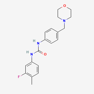 molecular formula C19H22FN3O2 B4783754 N-(3-FLUORO-4-METHYLPHENYL)-N'-[4-(MORPHOLINOMETHYL)PHENYL]UREA 