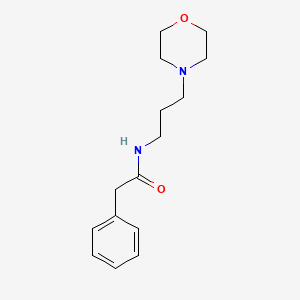 molecular formula C15H22N2O2 B4783773 N-[3-(morpholin-4-yl)propyl]-2-phenylacetamide 