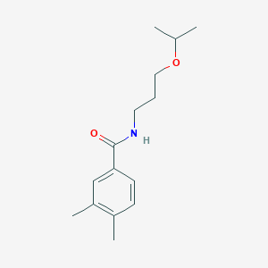 molecular formula C15H23NO2 B4783897 3,4-dimethyl-N-[3-(propan-2-yloxy)propyl]benzamide 