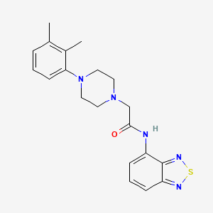 molecular formula C20H23N5OS B4784260 N-(2,1,3-benzothiadiazol-4-yl)-2-[4-(2,3-dimethylphenyl)piperazin-1-yl]acetamide 