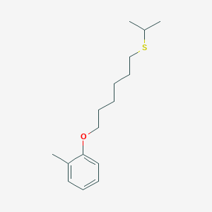 molecular formula C16H26OS B4784358 1-Methyl-2-(6-propan-2-ylsulfanylhexoxy)benzene 