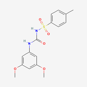 molecular formula C16H18N2O5S B4784403 N-{[(3,5-dimethoxyphenyl)amino]carbonyl}-4-methylbenzenesulfonamide 