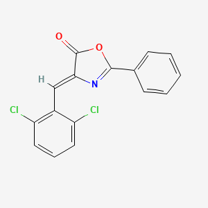 molecular formula C16H9Cl2NO2 B4784517 (4Z)-4-(2,6-dichlorobenzylidene)-2-phenyl-1,3-oxazol-5(4H)-one 