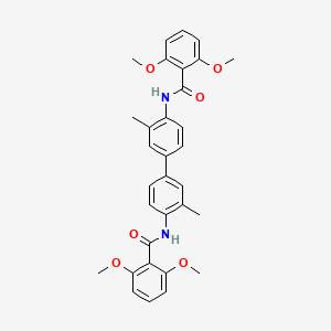 molecular formula C32H32N2O6 B4784570 N,N'-(3,3'-dimethyl-4,4'-biphenyldiyl)bis(2,6-dimethoxybenzamide) 