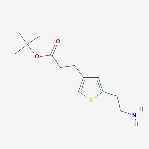 Tert-butyl 3-[5-(2-amino-ethyl)-thiophen-3-YL]-propionate
