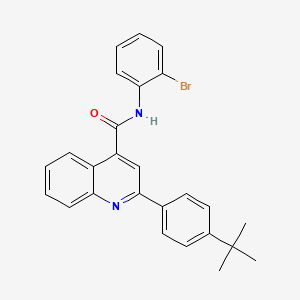molecular formula C26H23BrN2O B4784717 N-(2-BROMOPHENYL)-2-[4-(TERT-BUTYL)PHENYL]-4-QUINOLINECARBOXAMIDE 