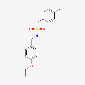 molecular formula C17H21NO3S B4784966 N-(4-ethoxybenzyl)-1-(4-methylphenyl)methanesulfonamide 