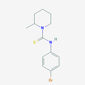 molecular formula C13H17BrN2S B4785122 N-(4-bromophenyl)-2-methylpiperidine-1-carbothioamide 
