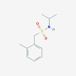 molecular formula C11H17NO2S B4785665 1-(2-methylphenyl)-N-(propan-2-yl)methanesulfonamide 