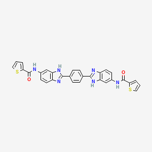 molecular formula C30H20N6O2S2 B4785721 N-[2-[4-[6-(thiophene-2-carbonylamino)-1H-benzimidazol-2-yl]phenyl]-3H-benzimidazol-5-yl]thiophene-2-carboxamide 
