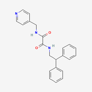 molecular formula C22H21N3O2 B4785907 N-(2,2-diphenylethyl)-N'-(4-pyridinylmethyl)ethanediamide 