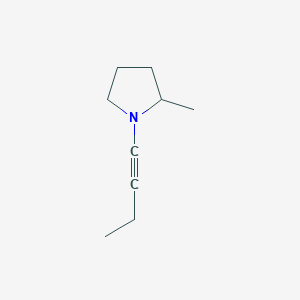 molecular formula C9H15N B047863 1-But-1-ynyl-2-methylpyrrolidine CAS No. 114143-76-9