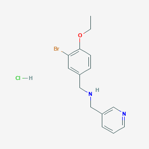 molecular formula C15H18BrClN2O B4786342 (3-bromo-4-ethoxybenzyl)(pyridin-3-ylmethyl)amine hydrochloride 