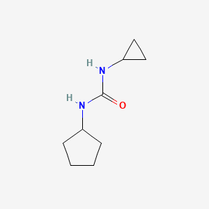 molecular formula C9H16N2O B4786728 N-cyclopentyl-N'-cyclopropylurea 