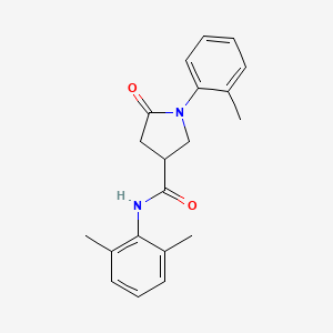 molecular formula C20H22N2O2 B4786769 N-(2,6-dimethylphenyl)-1-(2-methylphenyl)-5-oxopyrrolidine-3-carboxamide 