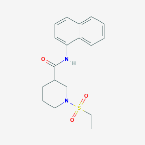molecular formula C18H22N2O3S B4786785 1-(ethylsulfonyl)-N-(naphthalen-1-yl)piperidine-3-carboxamide 