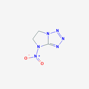 molecular formula C3H4N6O2 B047869 4-Nitro-5,6-dihydro-4H-imidazo[1,2-D]tetrazole CAS No. 117039-77-7