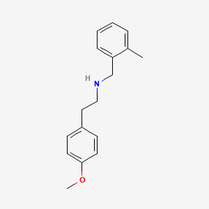 molecular formula C17H21NO B4786950 2-(4-methoxyphenyl)-N-(2-methylbenzyl)ethanamine CAS No. 418778-09-3