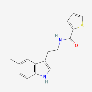 molecular formula C16H16N2OS B4787157 N-[2-(5-methyl-1H-indol-3-yl)ethyl]thiophene-2-carboxamide 