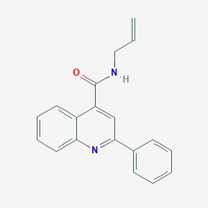 molecular formula C19H16N2O B4787246 N-allyl-2-phenyl-4-quinolinecarboxamide 